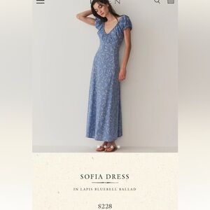 Down Sofia dress - worn once excellent condition size small